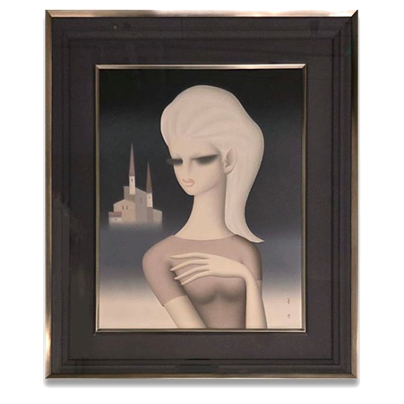 東郷青児　尖塔の街 6号